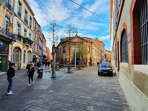 Fußgängerzone in Toulouse