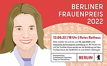 Plakat zum Berliner Frauenpreis 2022