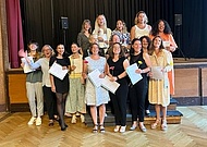 Grupppenfoto des Weiterbildungskurses Praxisanleiterinnen, 2023
