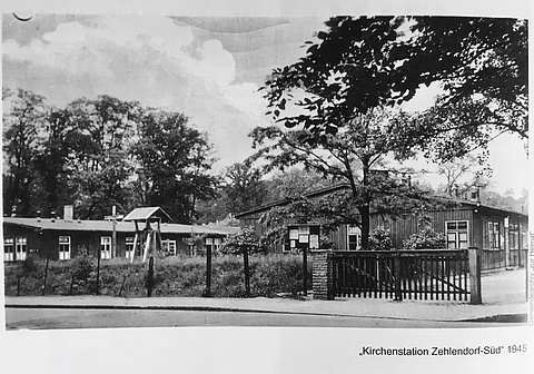 Former site of the current campus church "Kirche Zur Heimat".