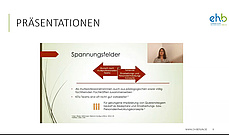 Nicole Schöps, Studiengang Kindheitspädagogik, bei der Präsentation