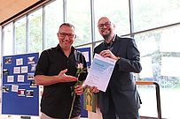 Hans-Martin Krusche-Ortmann (EKM) mit dem Rektor