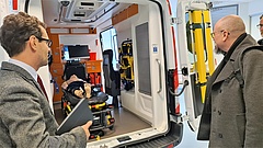 Besichtigung des Rettungswagen, Skills Lab Krakowska Akademia