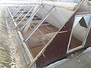 Abbau der Shet-Fenster-Konstruktion